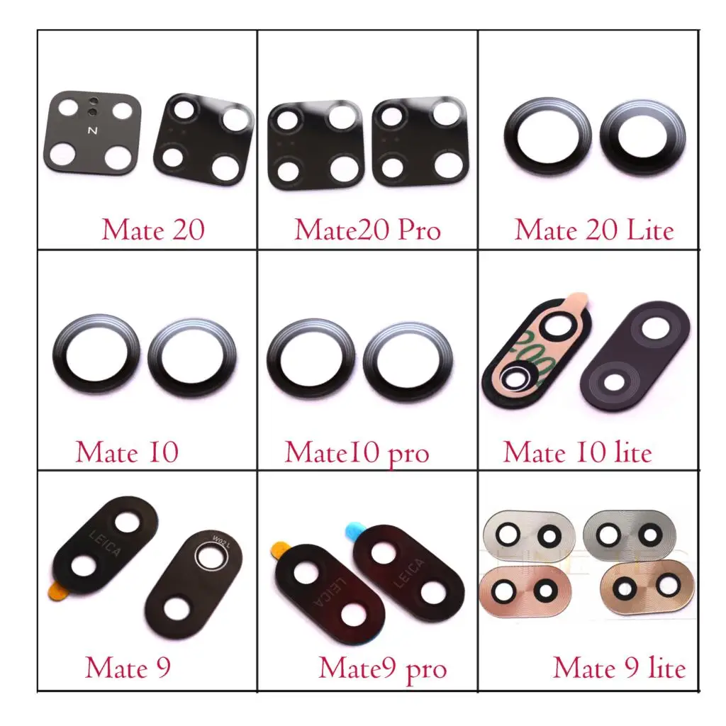 

Original rear back camera lens glass replacement for Huawei Mate 20 Pro X Mate20 lite Mate 9 10 pro lite