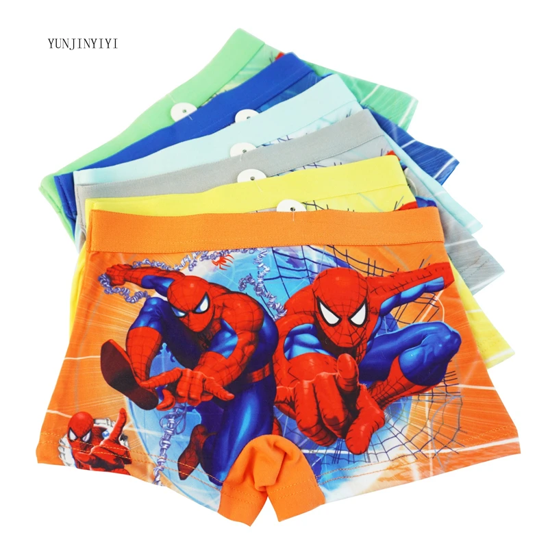 Boys Boxer Panties Spider-man Cartoon 