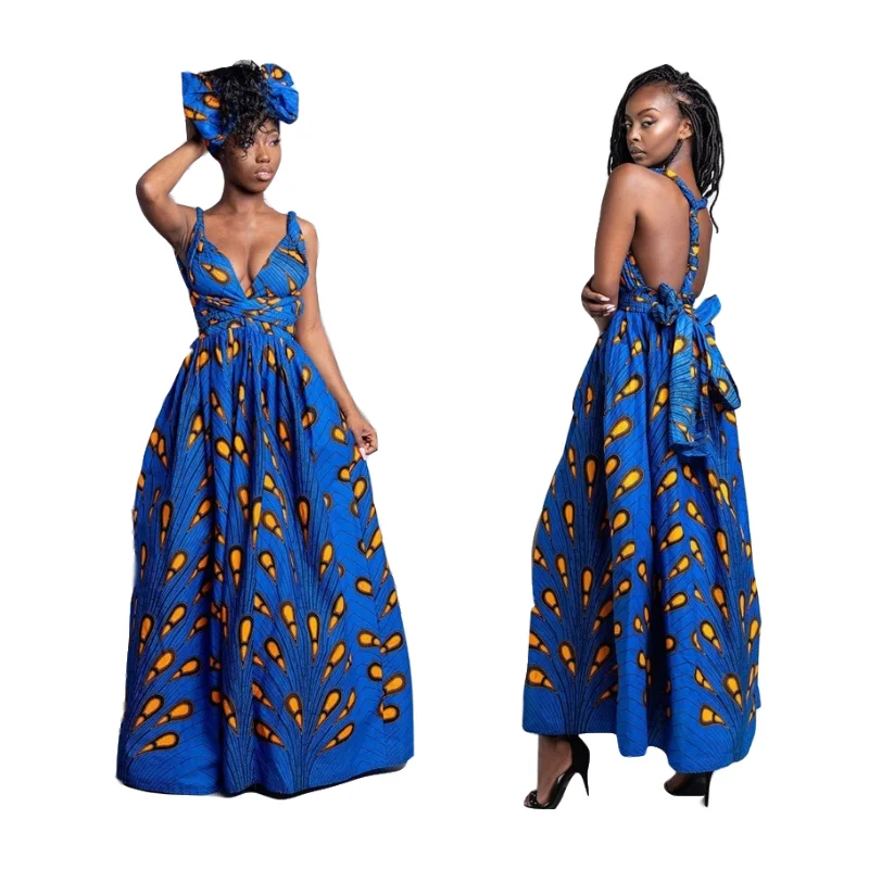 african print infinity dress