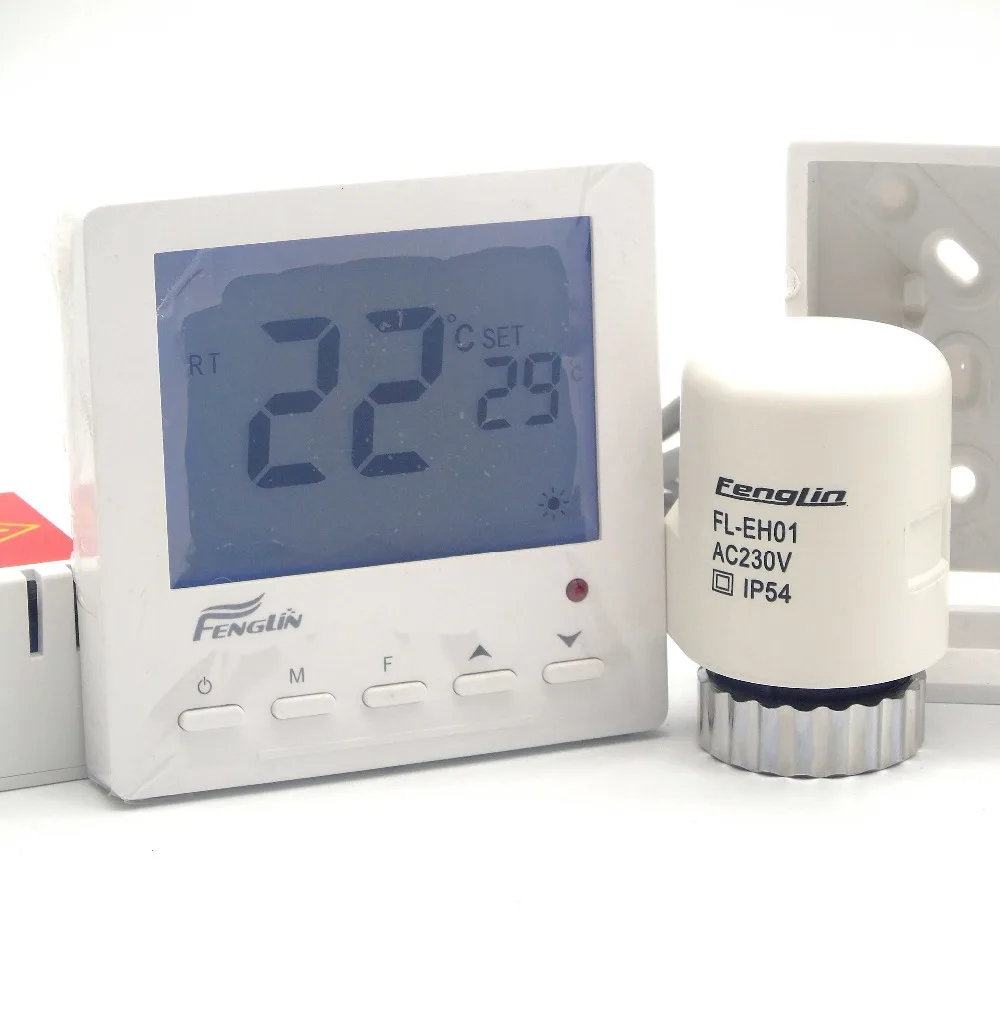 Underfloor heating Thermal Electric Actuator thermostat Warm Floor with