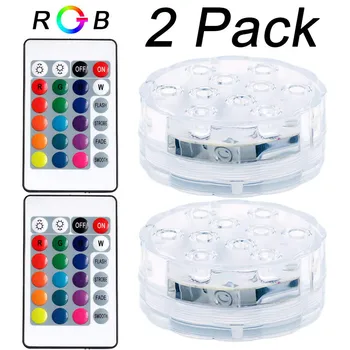 

Swimming Pool Light RGB LED Bulb Submersible Underwater LED Light+Remote Control Waterproof submersible light water lights