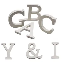 26 Alphabet A-Z Wood Wooden Letter DIY Craft Art Word Free Standing Party Sign Wedding Home Decoration Event Party Supplies colorful a z 26 alphabet letter wooden fridge magnet toy