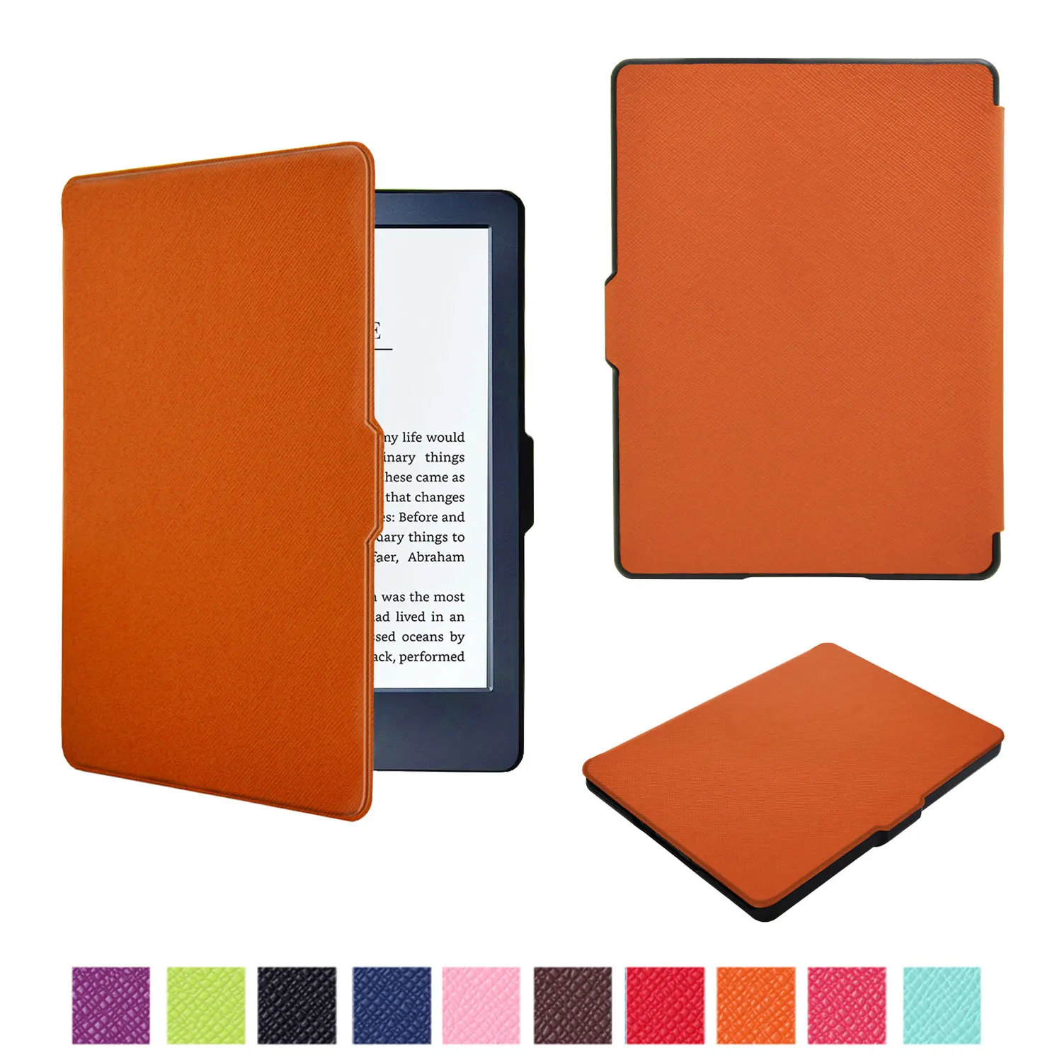 

Ultra Slim Flip Cover Folio Stand for Amazon Kindle 8th 2016 Kindle 558 E-Reader Case 9 Color Slim PU Leather Flip Cover