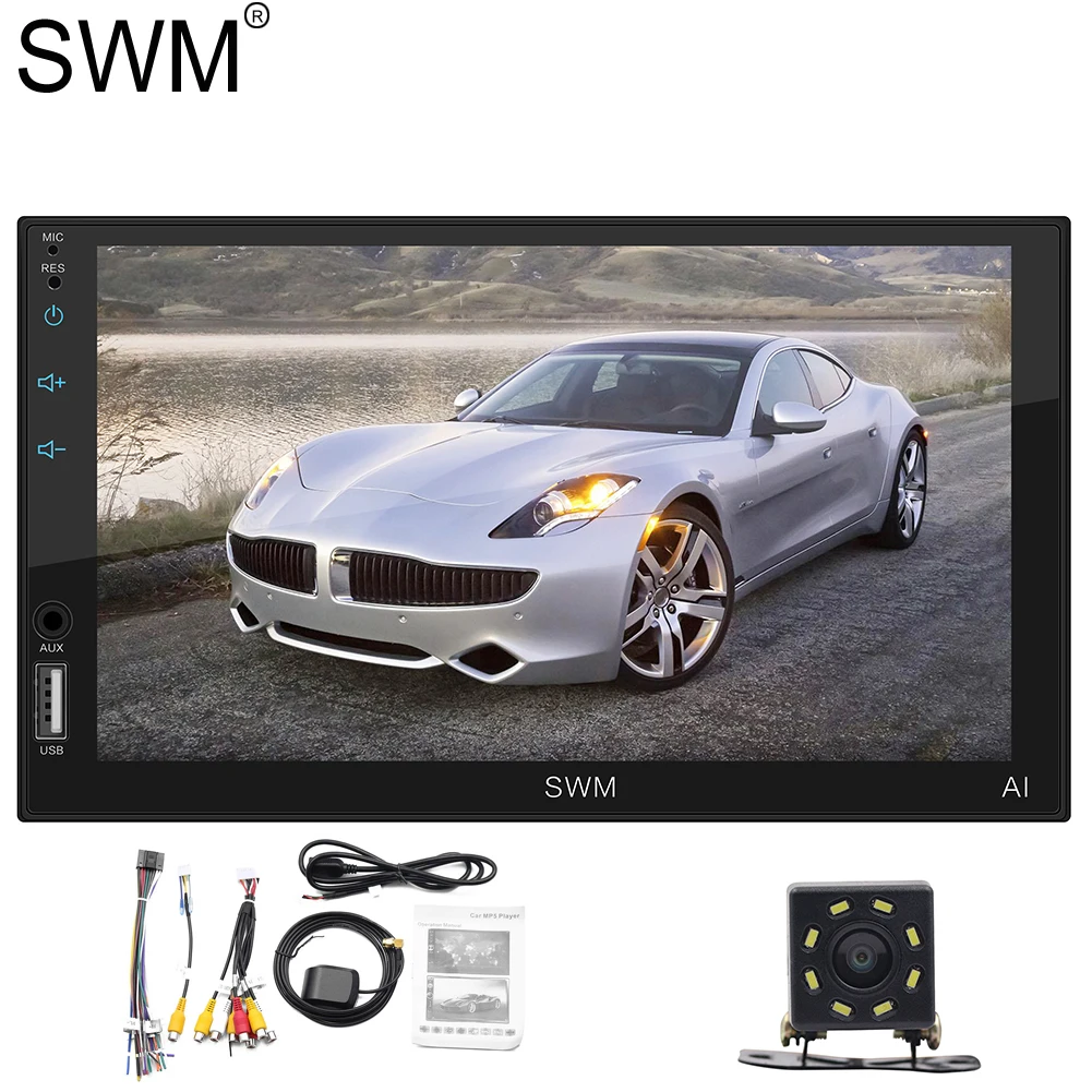 SWM 2 Din автомобильное радио 2G + 16GB стерео приемник Android 8 1 7 &quotсенсорный экран