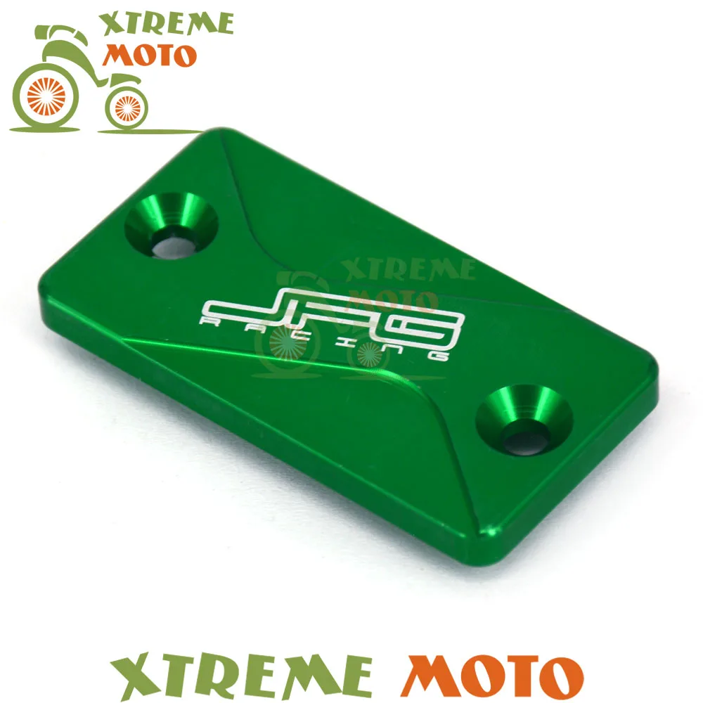 CNC Motorcycle Front Brake Fluid Reservoir Cover Cap For KX65 KX80 KX85