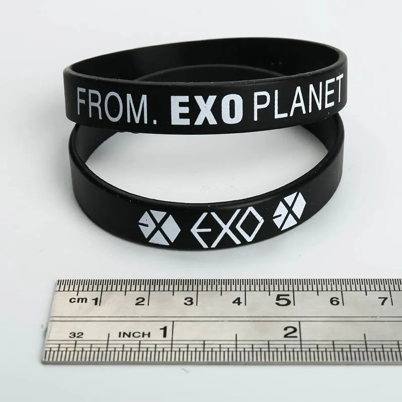 Альбом KPOP EXO браслеты с датой рождения спорт силиконовый браслет Дружба модные