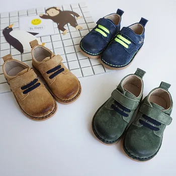 

Children's Shoes children Leather Shoes leather boy's girl's fashion casual shoes size 23-27 wholesale 2018 hot new solid