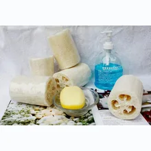 Bath Body Shower Sponge Scrubber Natural Bathing Massage Body Sponge Scrubber Loofah Section Wholesale Natural Loofah Brush