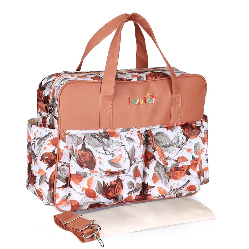 Baby Nappy Durable Bags Large Diaper Multifunction Handbag Waterproof Tote Mummy Messenger Baby Stroller Maternity Bag BB6051 (1)
