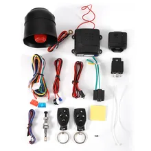 NUEVA Caliente sale1-Way Sistema Del Vehículo de Alarma de Coche Sistema de Seguridad Protección Keyless Entry Siren + 2 Control Remoto Antirrobo