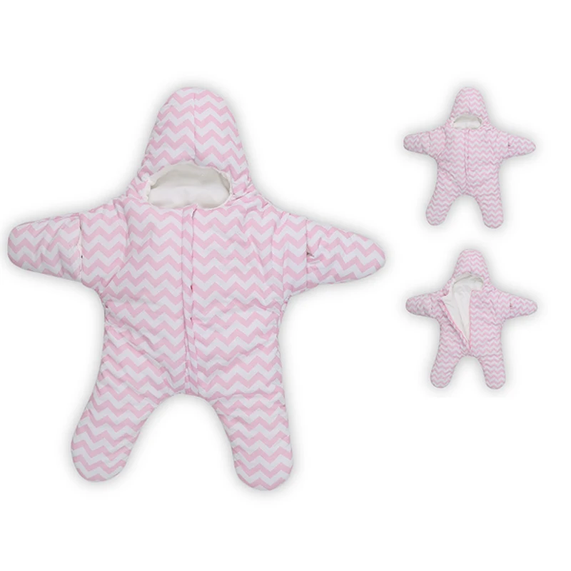 

2018 baby soft sleeping bag starfish newborn prams bed swaddle blanket wrap cartoon bedding sleepsack for stroller