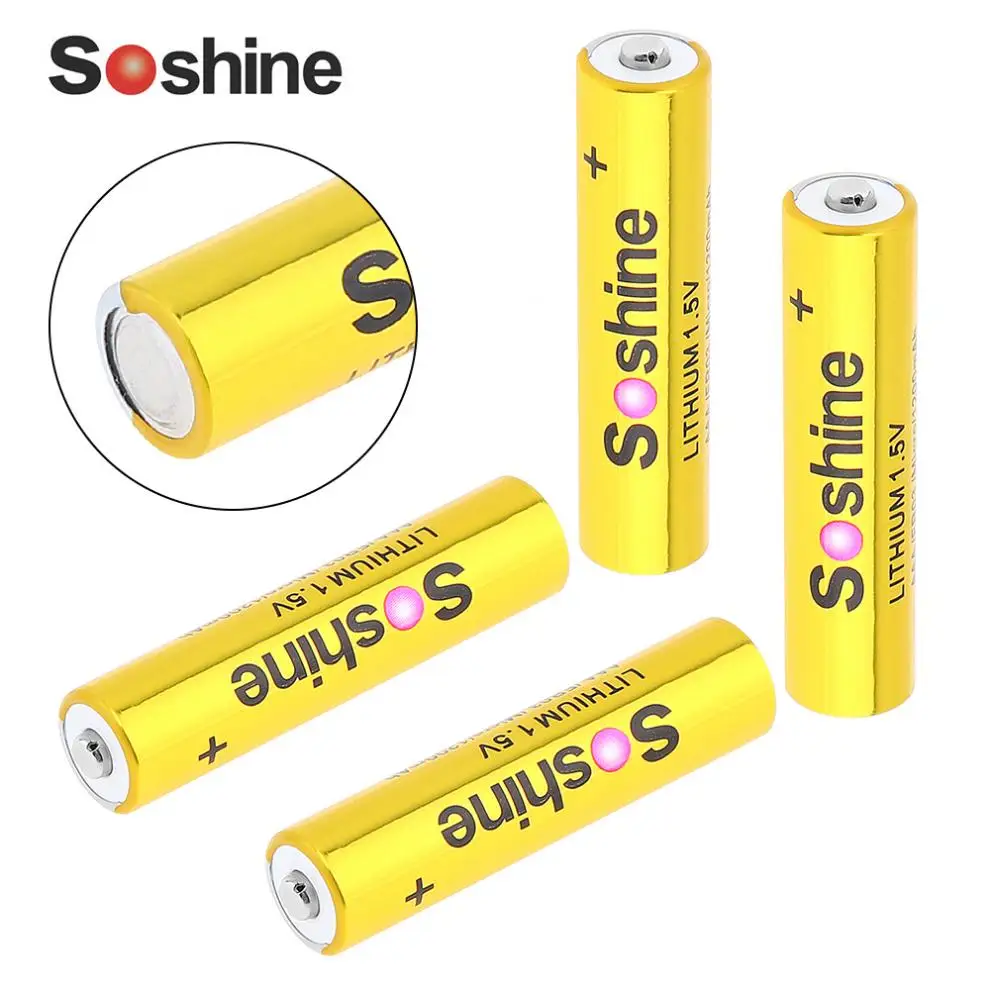 

4pcs Super 1.5V 1200mAh AAA FR03 Micro LITHIUM Batteries with Super Continuous Discharge for Camera Flashlight Headlamp