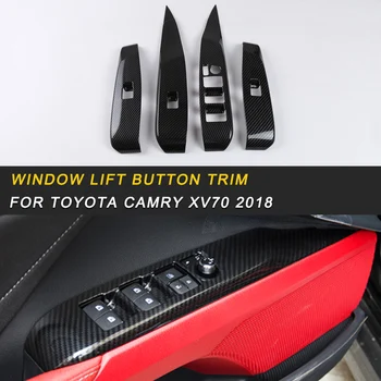 

Window Lift Button Trim Sticker Accessories for Toyota Camry XV70 2018 Car Auto