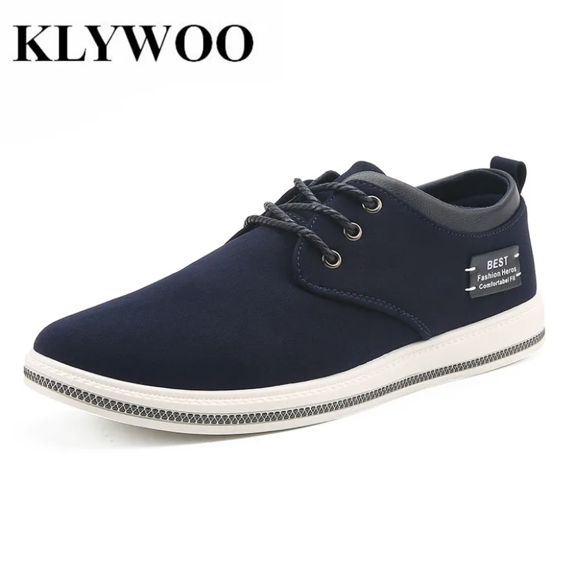 

KLYWOO Big Size 39-47 Breathable Sneakers Men Casual Shoes Autumn Fashion Boat Shoes Men Krasovki Comfortable Leather Shoes Men