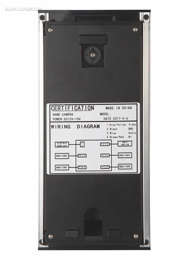 7 "цветной видеодомофон с записывающий домофон видео камера для домофон, управление доступом + 16 ГБ TF карта с электрическим ударным замком