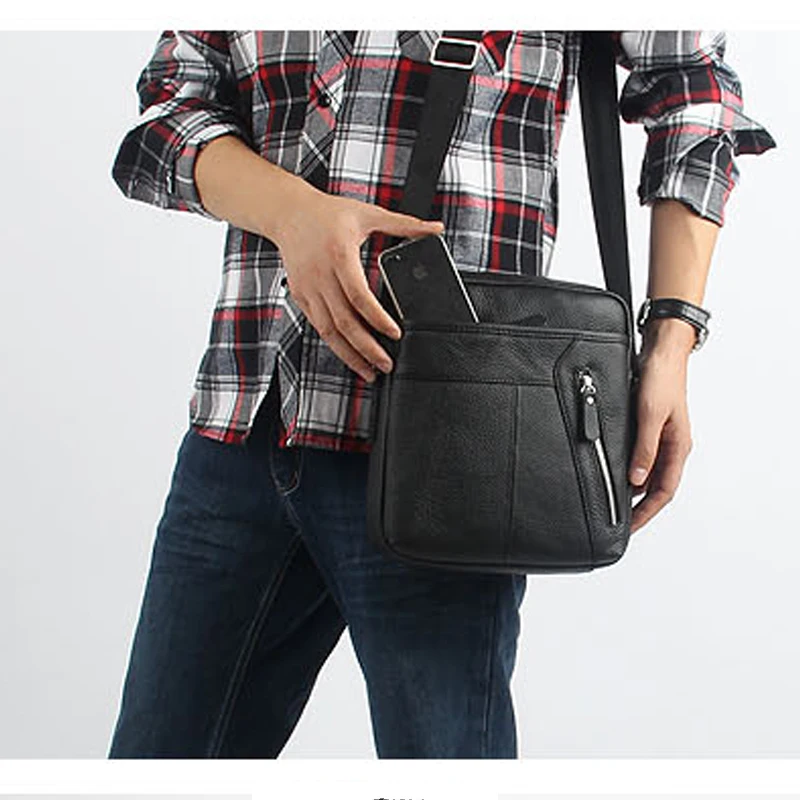 

Genuine leather messenger bags man bag fashionable casual messenger bag 2015 male cowhide shoulder bag for men