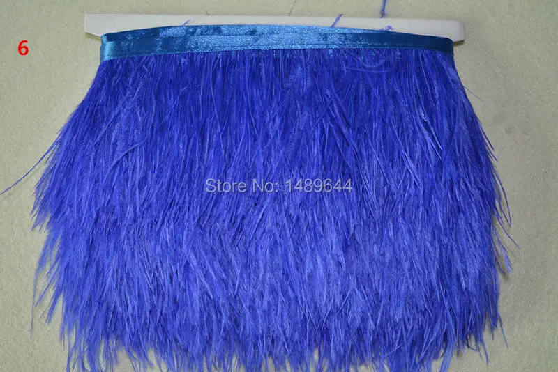 

new! 8-10 cm / 3-4 inches ostrich feather trimmed ostrich feather fringe 1m / lot apparel fabric production processes -06
