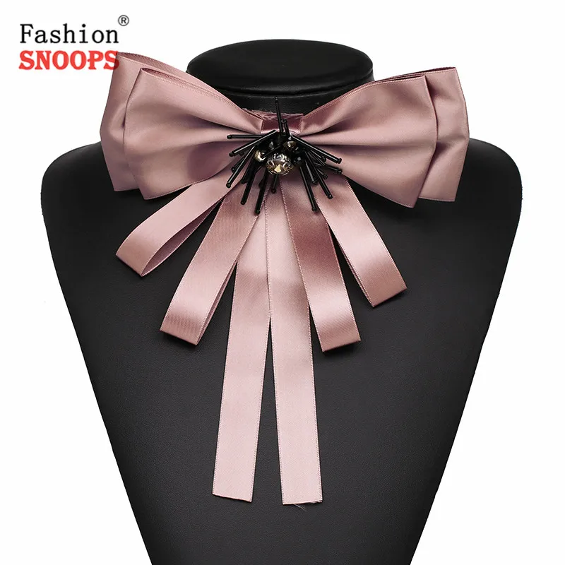 

Fashion Hot Sale Bowknot Trendy Jewelry Statement Scarf Brooches Pins Cloth Clip Women Tie Bow Brooches