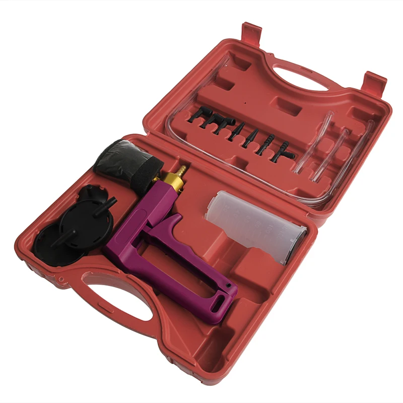 US $28.72 Cars Motorcycles Hand Held Vacuum Tester Pump Brake Bleeder Gauge Tool Kit New