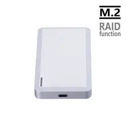 CNC alumunum Крафта dual bay M.2 NGFF к USB3.1 HDD SSD корпус Поддержка RAID с скорость передачи UPS до 10 ГБ [s