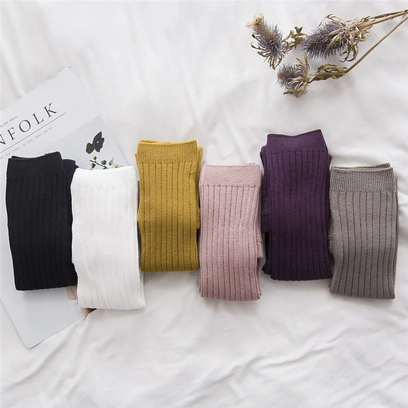 

Toddler Kids Baby Girl Cotton Knitted High long Skinny Tights Ankle-length Flexible Warmer Protector Stockings 0-5 year