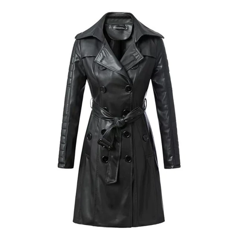 2017 New Fashion Autumn Winter Women Faux Soft Leather