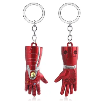 

Iron Man Keychain Tony Stark Character Props Infinity Gauntlet Toys Model Superhero Avengers: Endgame Weapon Glove