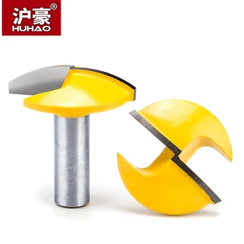 

HUHAO 1pc 1/4" 1/2" Shank CNC Thin Round Bottom Cleaning Bit Woodworking Router Bits Bowl Type Milling Cutter