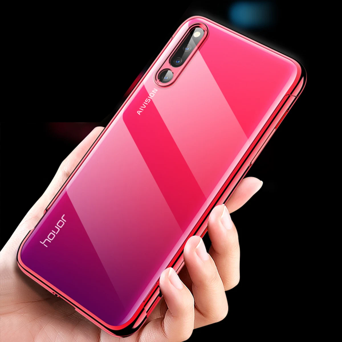 Для Huawei Honor Magic 2 Прозрачный задний Чехол раздвижные закрытия дизайн ПК противоударный жесткий чехол против царапин защитная крышка