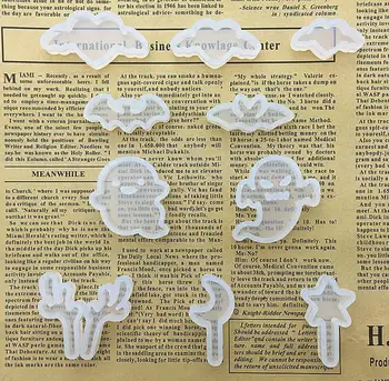 

10pcs/Set Clouds/Fairy/Evil/Star/Moon Cabochon Silicon Mold Mould For Epoxy Resin Jewelry Beads Making