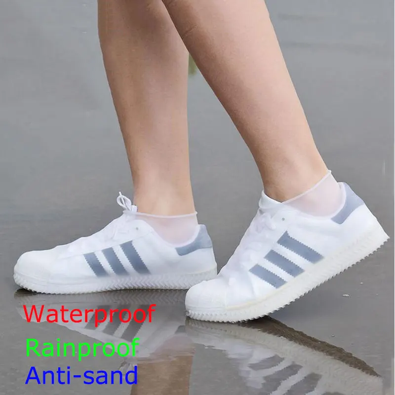 Непромокаемая обувь силиконовый чехол для подростков, противоскользящие сандалии для улицы, Нескользящие водонепроницаемые чехлы для обуви, портативные непромокаемые сапоги для мужчин и женщин