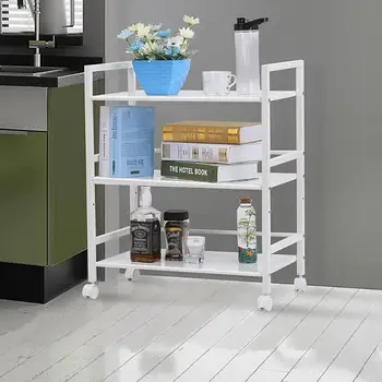 

Widen 3 Tiers Layers Multi-functional Storage Cart with Rolling Wheels E5M1