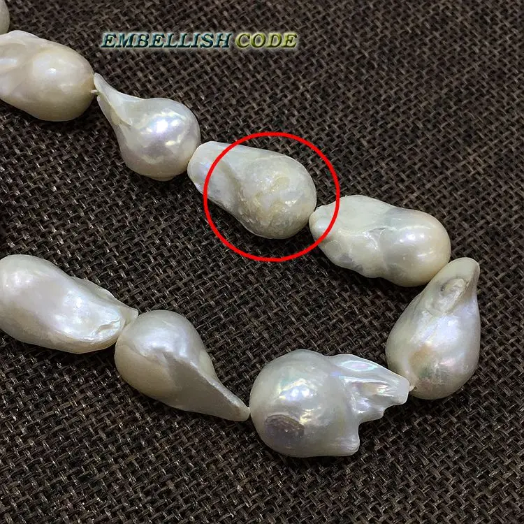 Women Necklace Men Necklace Baroque Pearl Necklace Freshwater Natural Pearls Tissue Nucleated Flame Ball Shape