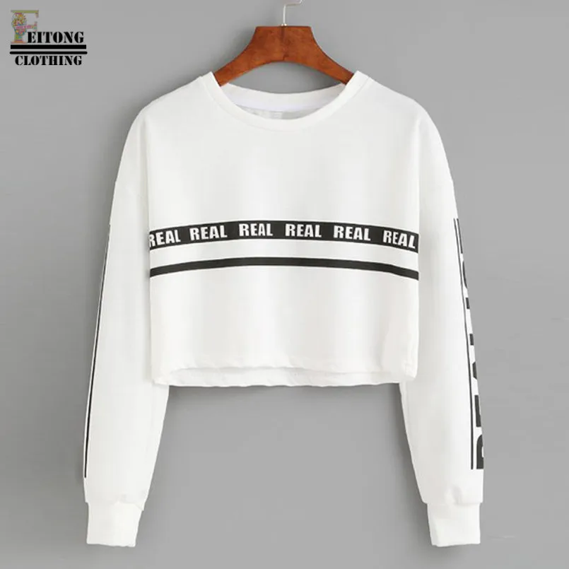 FEITONG Women Hoodies Sweatshirts harajuku Crew neck