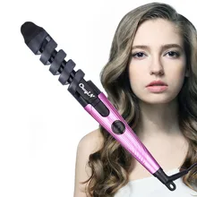 Ckeyin Electric Pro идеальная Волшебная Подкручивающая расческа для волос спиральная бигуди нагревательная Плойка для завивки палочка салонные Инструменты для укладки волос 40