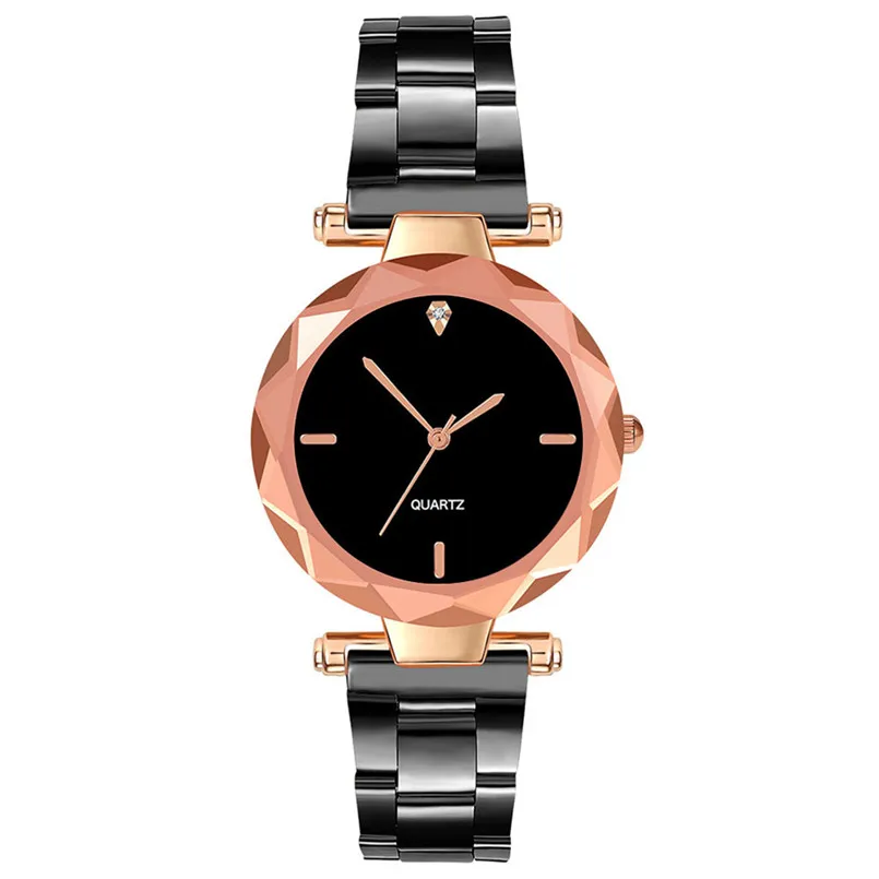 2019 Модные женские повседневные часы из розового золота Роскошные Аналоговые кварцевые наручные часы стильное платье браслет женские часы