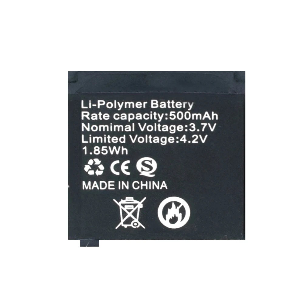 1 шт.-8 шт. 3,7 в литий-ионный полимерный аккумулятор 500 мАч для умных часов Q18 33x31x5 мм/1,29x1,22x0,1" Литиевые батареи