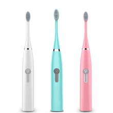 Электрическая зубная щетка sonic Wave с аккумулятором, высокое качество, водонепроницаемая, отбеливающая, для взрослых с таймером, ультра Звуковая, автоматическая зубная щетка es