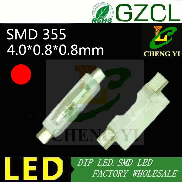 4 0*0 8*0 8 мм красный 335 smd светодиодный чип бокового вида led-нм светоизлучающий диод |