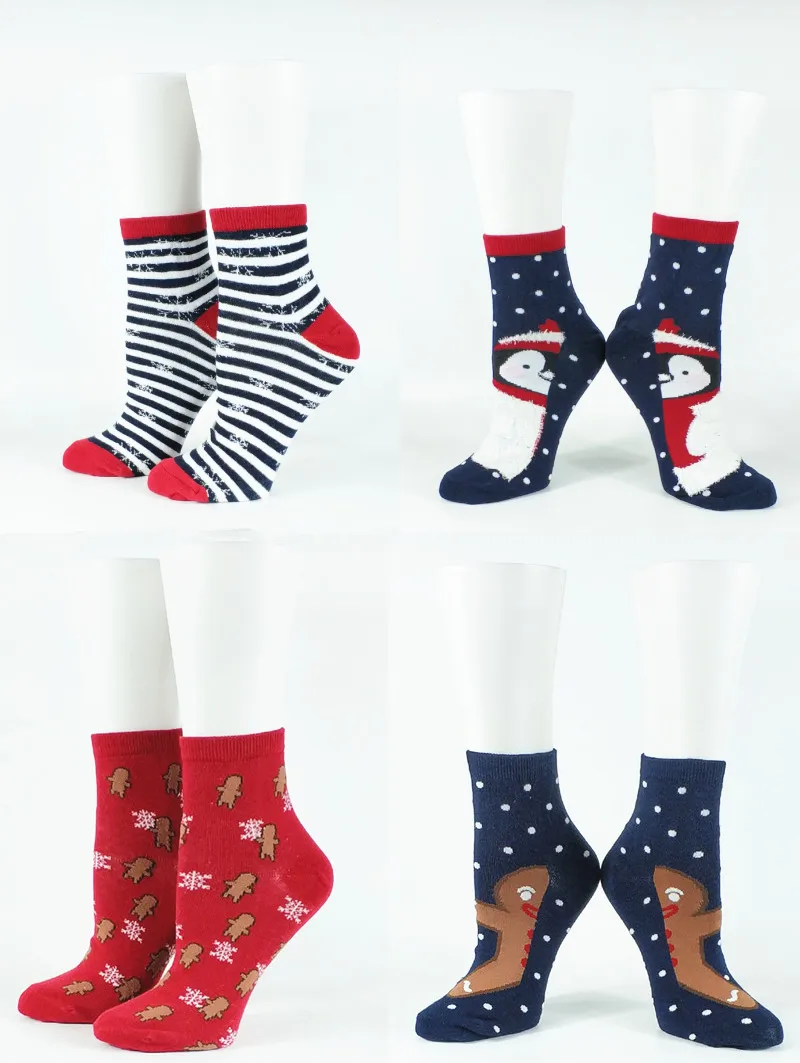 2 упаковки женские забавные рождественские носки с персонажами