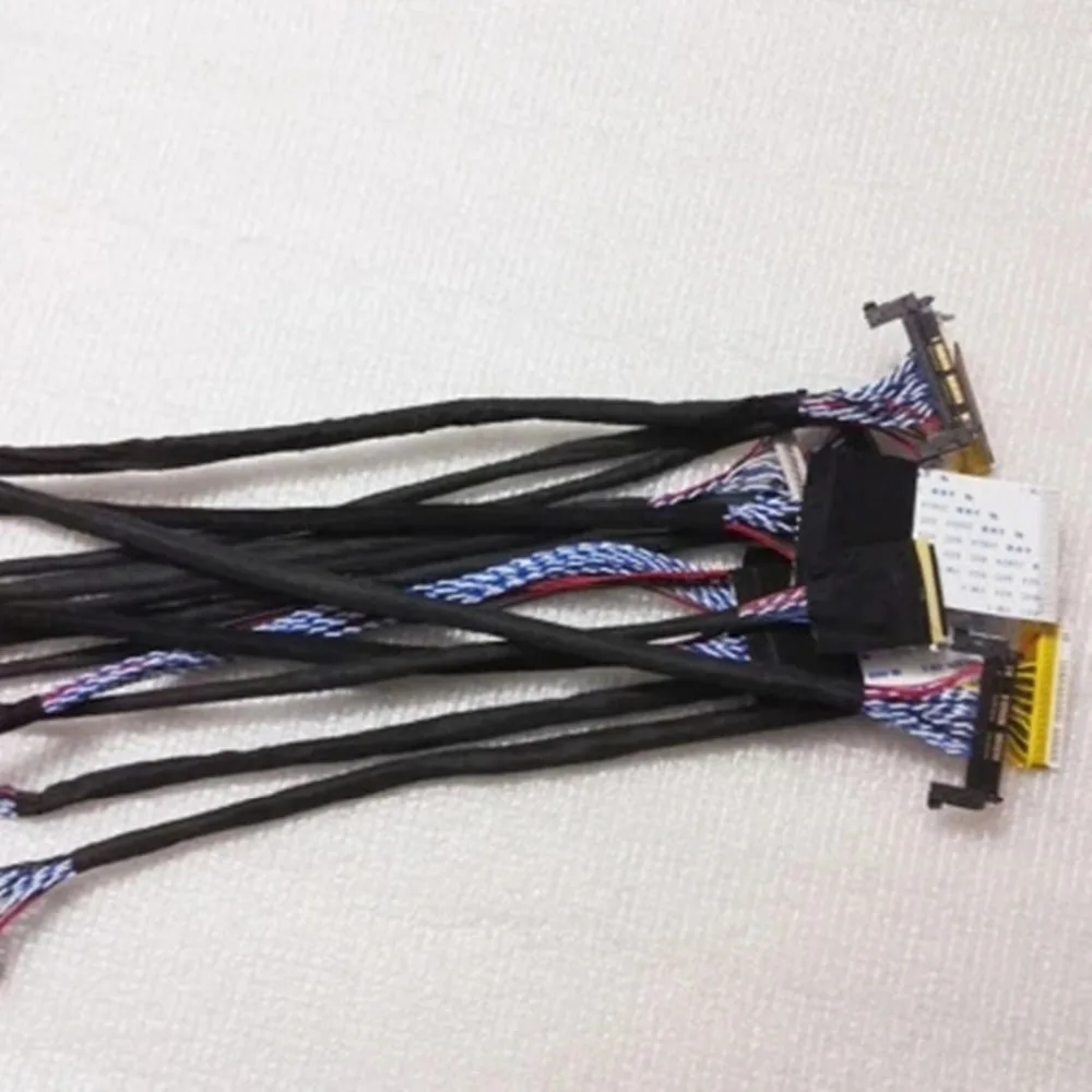 

New TV/LCD/LED Screen Tester Tool 14pcs/lot Screen Lines Lcd Panel Lampara Test Cables Support 12-65 Inch LVDS Int