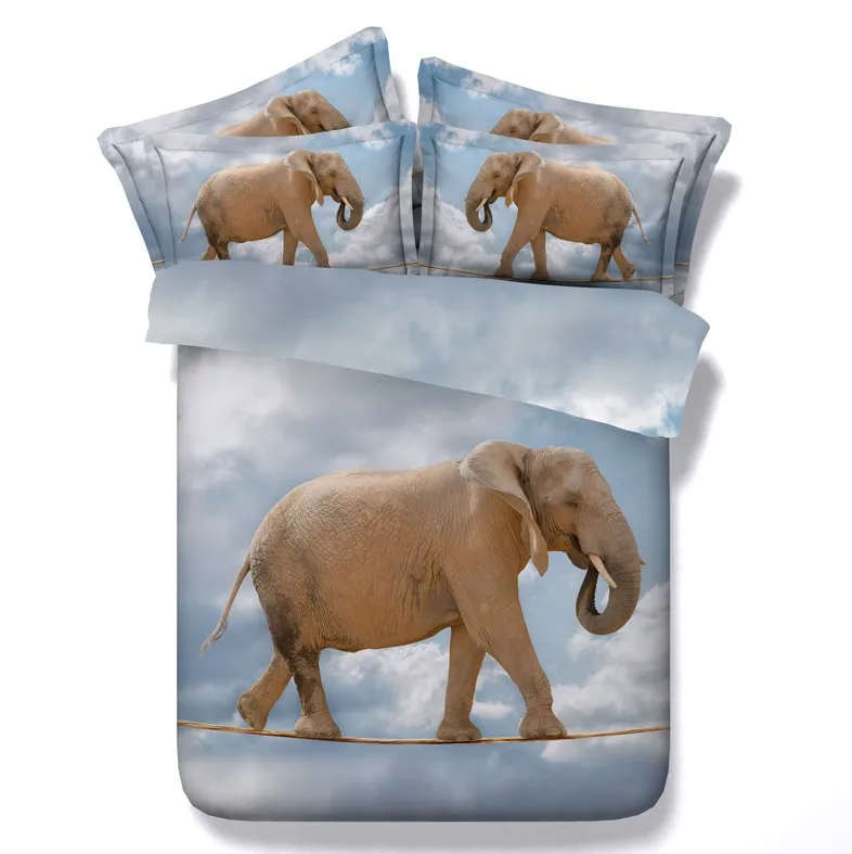 3D Elephant Comforter sets Bedding quilt doona duvet cover bedspread