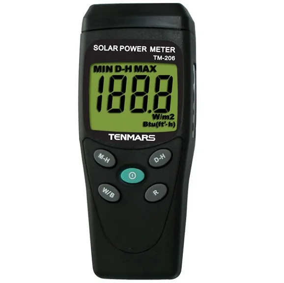 Солнечный Мощность метр с 3 1/2 цифры ЖК-дисплей Дисплей TENMARS tm206