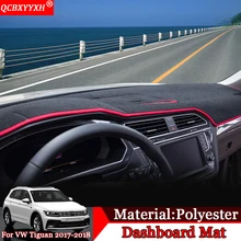 Автомобильный дизайн приборной панели автомобиля Избегайте светильник Pad полиэстер Инструмент крышка платформы защитные коврики для Volkswagen Tiguan