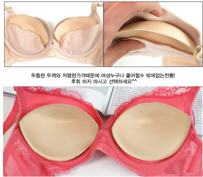 Woman Foam Bra/Swimsuit/Swimwear/Bikini Padding Insert 3pair=6pc Triangle Pad Breast Lifter Cups Enhancer Pads Women Intimates