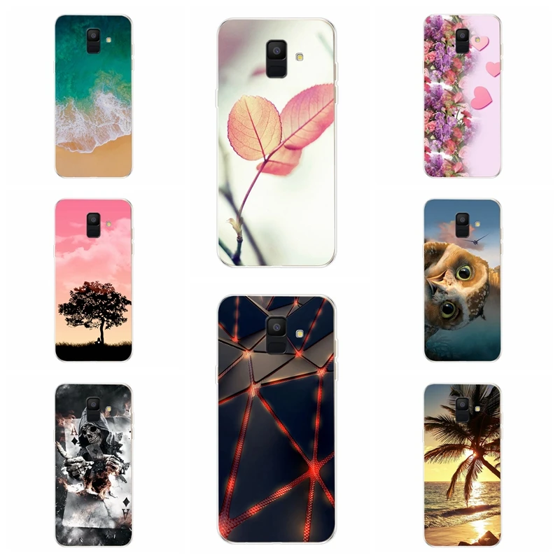 soft Silicone Case For Samsung Galaxy A6 2018 Dual SIM SM A600 A600F Tpu Cover Plus A605 A605F AB020 |