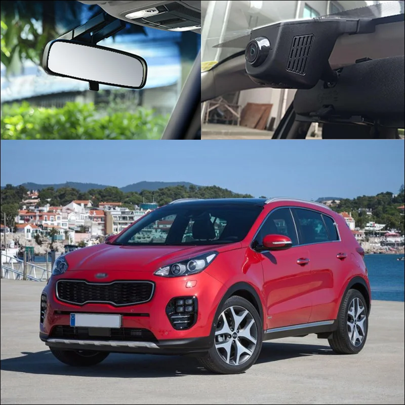 BigBigRoad для Kia Sportage K5 K4 K3 carens K2 Soul shuma KX3 FHD 1080P Автомобильный wifi DVR видеорегистратор|1080p