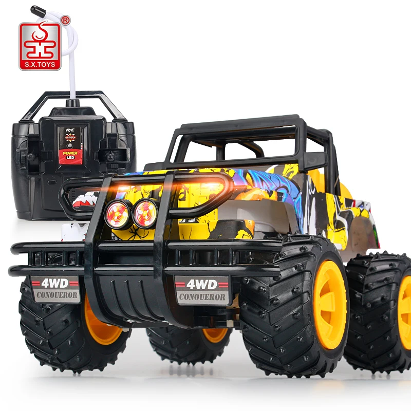 S. X. TOYS 1:14 RC Car 2 4G высокоскоростные граффити машинки Rock Rover мощный большой ножной