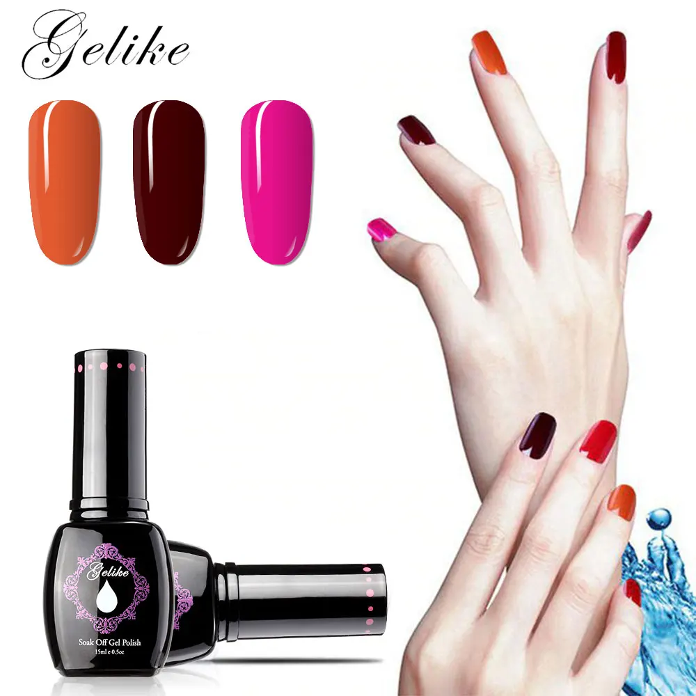 Gelike 15ML 25 Colors Gel Soak Off Nail Polish Color Art Uv | Красота и здоровье