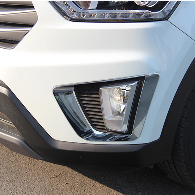 Передние противотуманные светильник для Hyundai Creta IX25 2015 2016 2017 ABS Chrome отделка